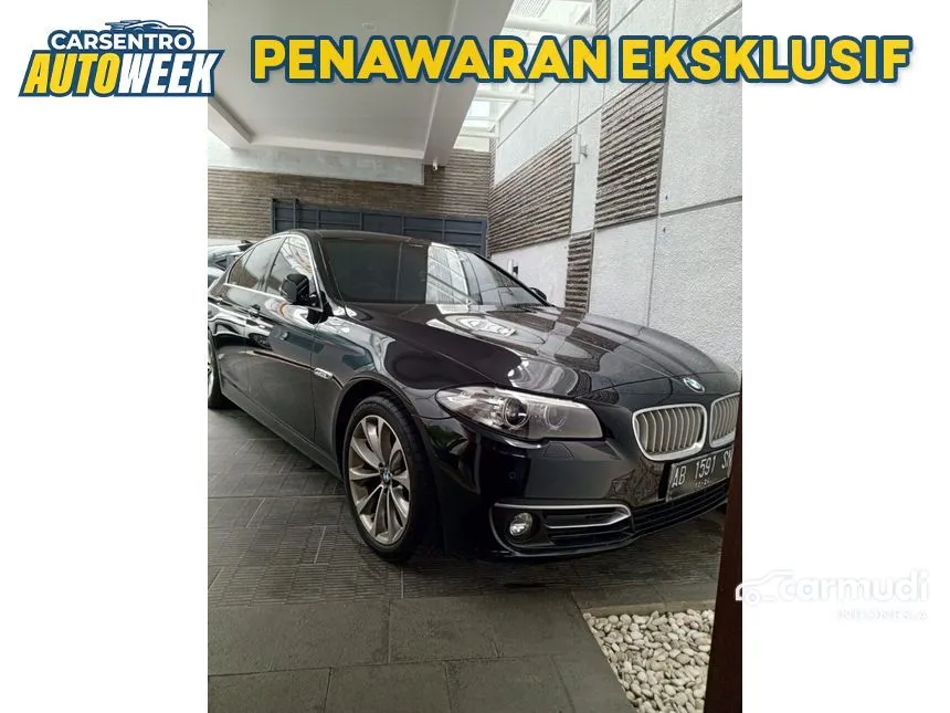 Jual Mobil BMW 520i 2014 Modern 2.0 di Yogyakarta Automatic Sedan Hitam Rp 355.000.000