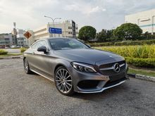 3-YEARS WARRANTY* 2017 Mercedes-Benz C300 AMG COUPE PREMIUM PLUS FULL SPEC* EXCELLENT CONDITION* HIGHEST GRADE CAR* C200 C250 CLA45 C63 A250 A45 M3 M4