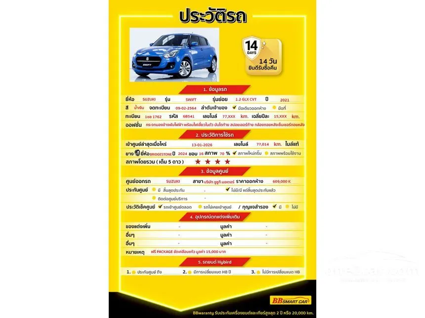 2021 Suzuki SWIFT GLX Hatchback