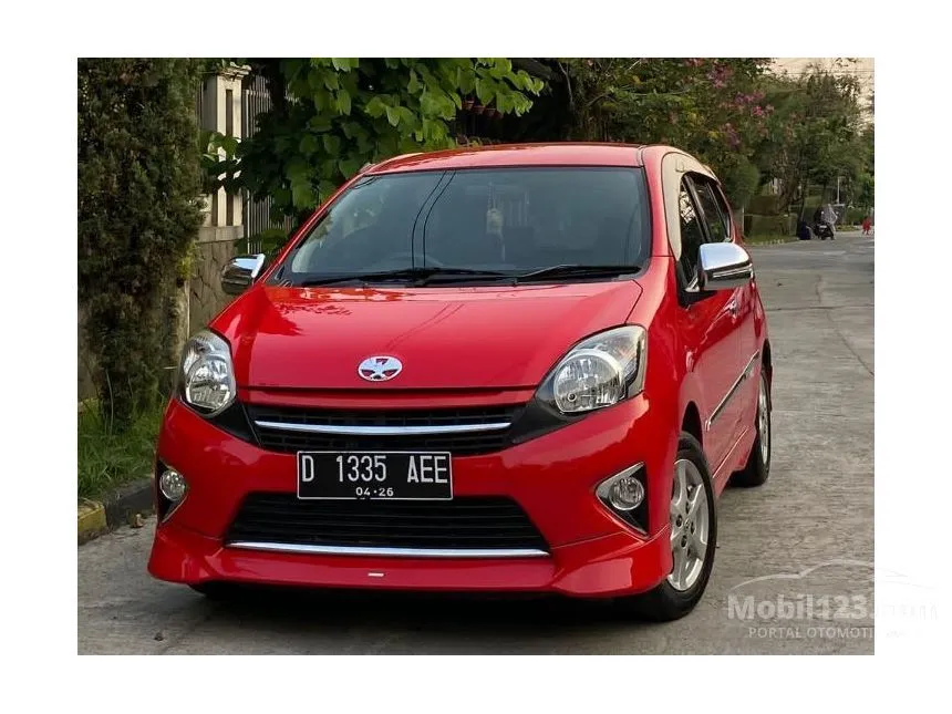 Jual Mobil Toyota Agya 2016 TRD Sportivo 1.0 di Jawa Barat Automatic Hatchback Merah Rp 105.000.000