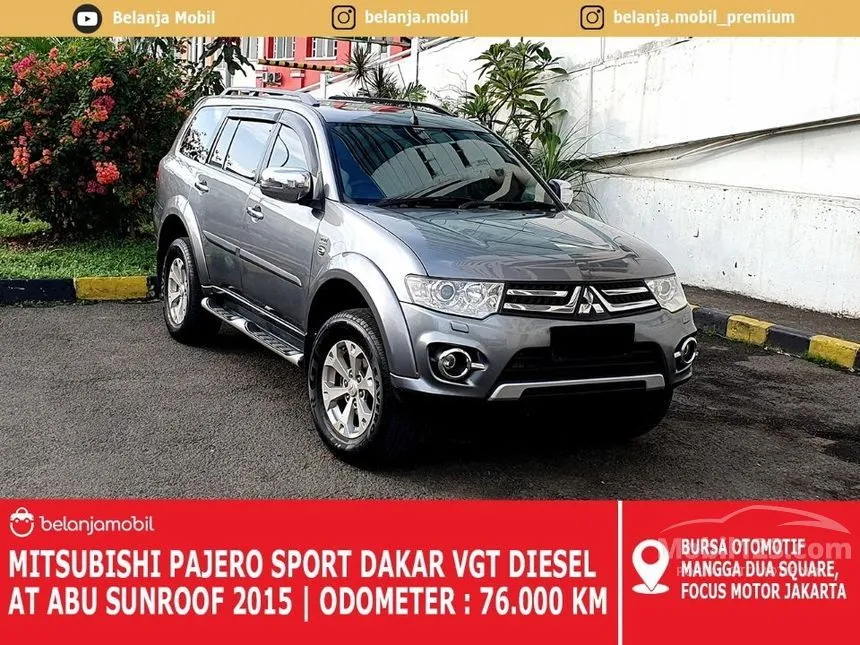 Jual Mobil Mitsubishi Pajero Sport 2015 Dakar 4X2 2.5 di DKI Jakarta Automatic SUV Abu