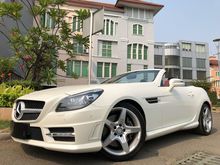 2012 Mercedes-Benz SLK200 1.8 CGI Convertible Reg.2013 AMG Full Spek White On Red Km19rb Antik Panoramic TDP.175JT