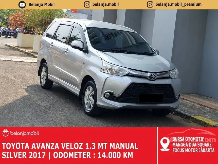 Jual Mobil Toyota Avanza 2017 Veloz 1.3 di DKI Jakarta Manual MPV Silver Rp 148.000.000