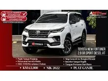 2022 Toyota Fortuner 2.8 GR Sport 4X2 SUV KM 63.000 Toyota New Fortuner 2.8 GR Sport Diesel AT NIK 2022 FACELIFT White On Black