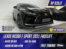 2021 Lexus RX 300 2.0 F Sport SUV Facelift Black on Red Hitam RX300 FSport