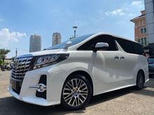 Harga Corona Toyota Alphard SC CBU 2016 White On Black TDP275JT
