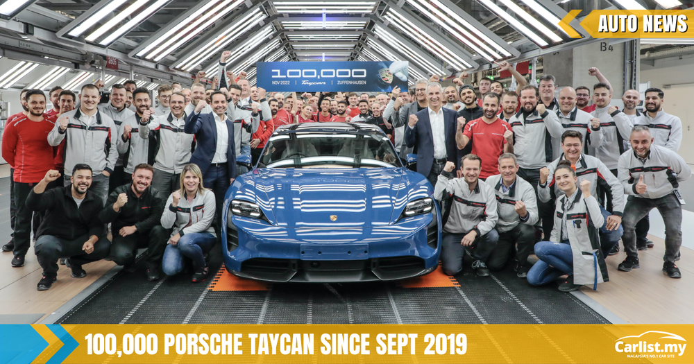 Porsche Taycan crosses the 100,000th production unit mark