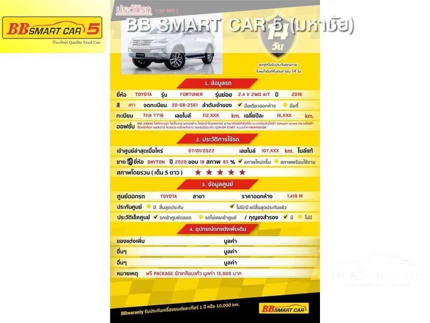 2018 Toyota Fortuner V SUV