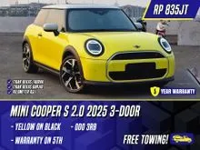 2024 MINI Cooper 2.0 S 3 Door Hatchback Yellow on Black Kuning 2 Door New Model