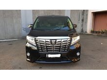 2016 Toyota Alphard 2.5 G Van Wagon hitam kredit bisa dibantu