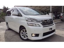 2013 Toyota Vellfire 2.4 V Roof Monitor Beige Interior Electronic Memory Seat 7 Seaters Unreg