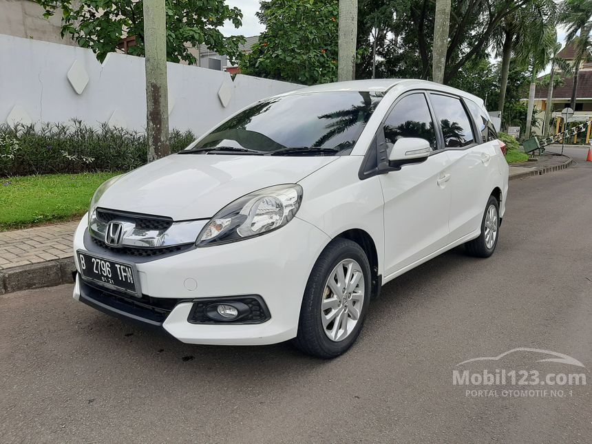 Jual Mobil Honda Mobilio 2015 E 1.5 di Banten Automatic MPV Putih Rp