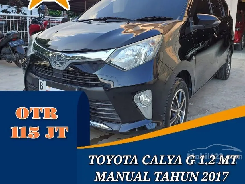 Jual Mobil Toyota Calya 2017 G 1.2 di Jawa Barat Manual MPV Hitam Rp 115.000.000