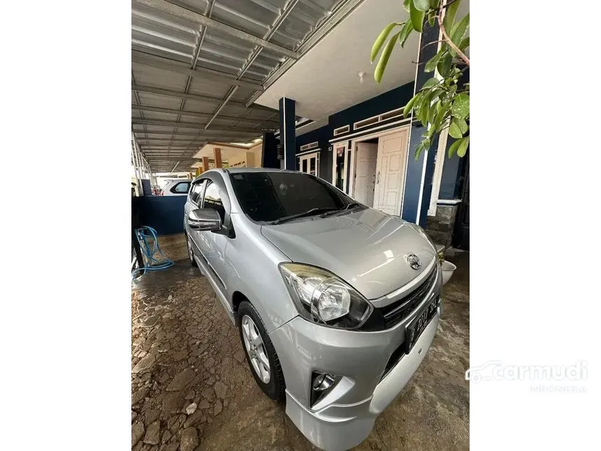 Jual Mobil Toyota Agya 2015 TRD Sportivo 1.0 di Lampung Automatic Hatchback Silver Rp 105.000.000