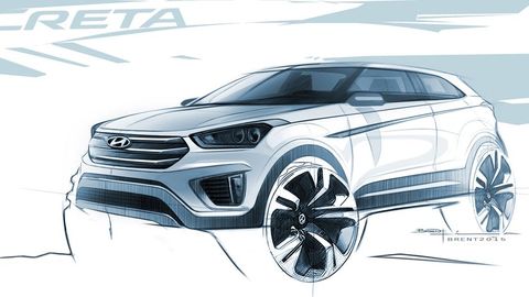 Hyundai Creta Sketch Shown: All-New Subcompact SUV From Korea