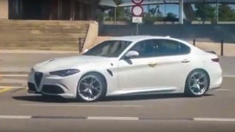 VIDEO: Alfa Romeo’s White-Hot 510hp Giulia QV Spotted On The Streets