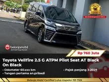 2023 Toyota Vellfire 2.5 G (Non Premium Color) MPV ATPM Pilot Seat AT Black [ GARANSI 5TH ]