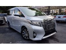 2015 Toyota Alphard 2.5 G MPV 7 Seaters Power Boot 2 Power Door Memory Seat Roof Monitor Cream Interior Unreg
