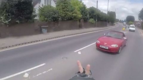 VIDEO: Karma Slaps Cyclist In The Face For Flipping Off MX-5 Driver