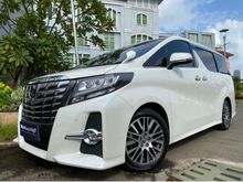 2017 Toyota Alphard 2.5 G S Van Wagon Reg.2018 White On Black Km10rb Antik Pilot Seat PBD #AUTOHIGH #MUST HAVE