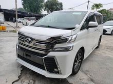 2015 Toyota Vellfire 2.5 ZG, JBL SOUND SYSTEM ,15 UNREG