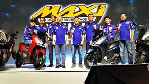 Valentino Rossi dan Maverick Vinales Luncurkan Yamaha Lexi 125