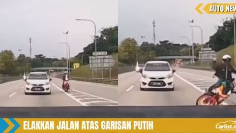 Bahaya Garisan Putih Jalan Raya Kepada Penunggang Motosikal
