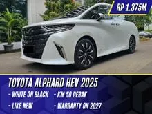 2025 Toyota Alphard 2.5 HEV (Premium Color) MPV White on Black Putih Hybrid