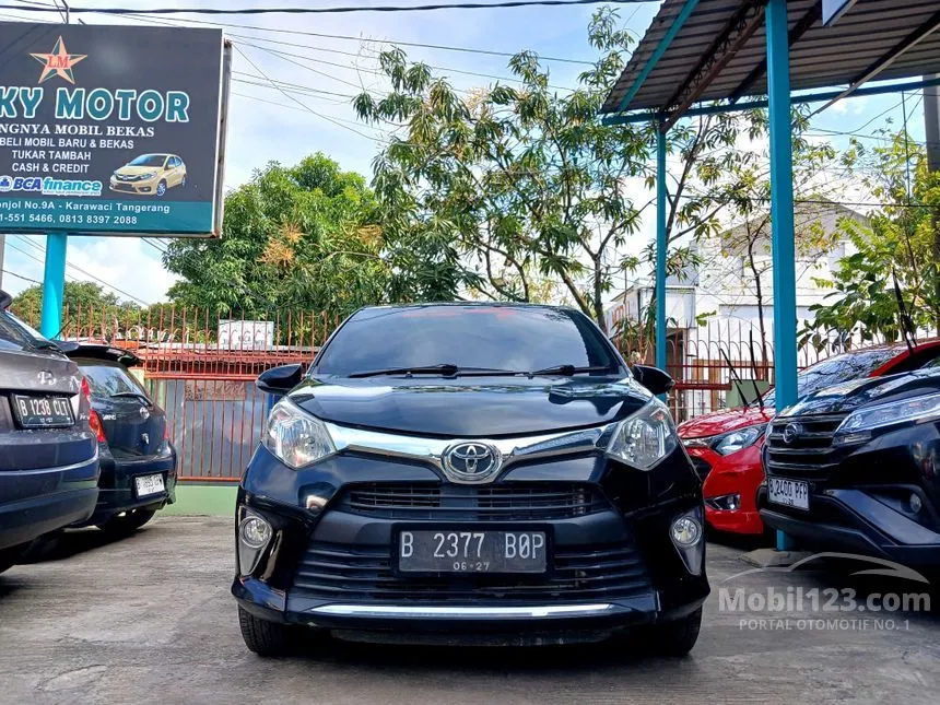 Jual Mobil Toyota Calya 2017 G 1.2 di Banten Manual MPV Hitam Rp 109.000.000