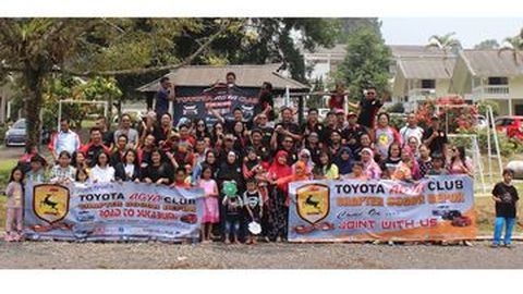 Toyota Agya Club Bordep Gelar Touring ke Sukabumi