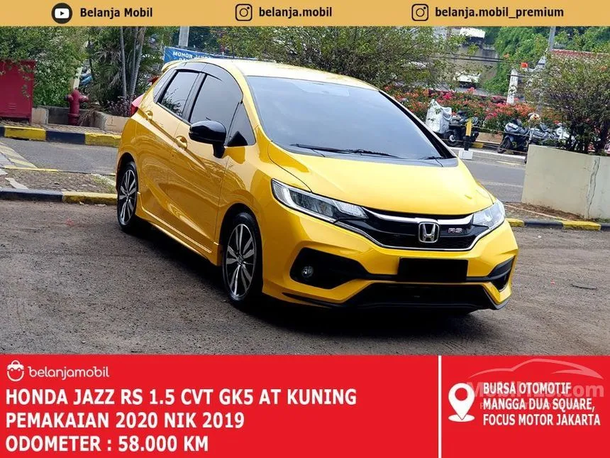 Jual Mobil Honda Jazz 2019 RS 1.5 di DKI Jakarta Automatic Hatchback Kuning Rp 245.000.000