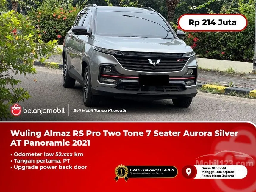 Jual Mobil Wuling Almaz 2021 RS Pro 1.5 di DKI Jakarta Automatic SUV Abu
