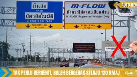 Thailand Laksana Sistem Tol Tanpa Palang M-Flow – Guna Teknologi AI Dan Kamera Kesan Nombor Plat