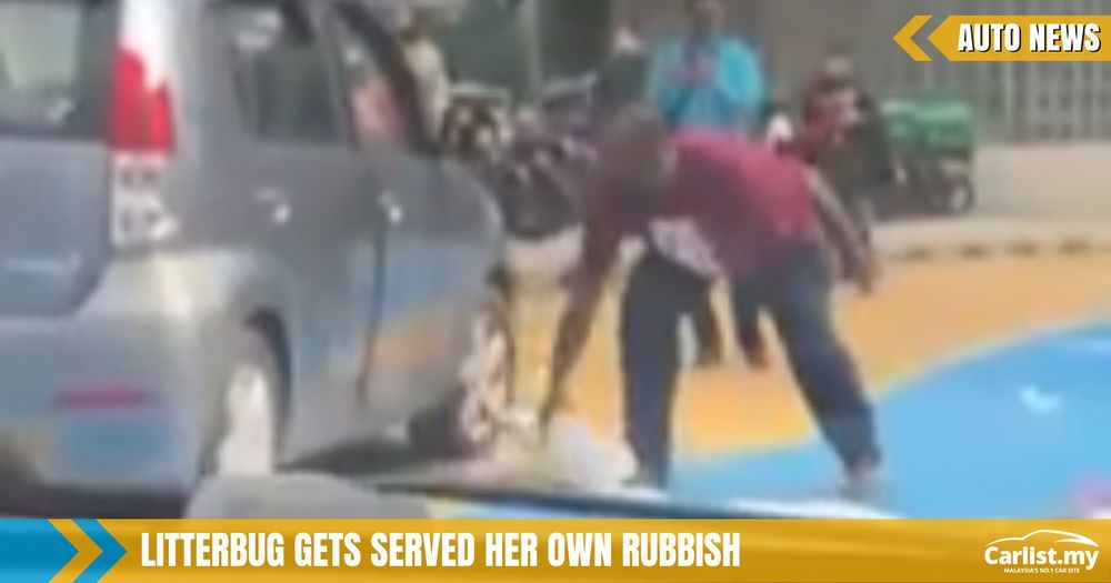 Passersby Throws Thrash Back Into A Myvi After Its Driver Was Seen