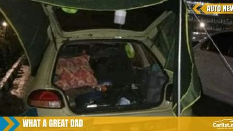 Father sleeps in cramped Proton Satria to be close to his son in hospital