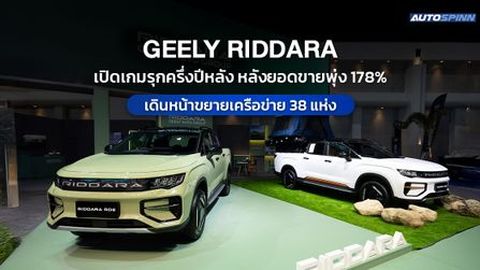 GEELY RIDDARA เปิดเกมรุกครึ่งปีหลัง หลังยอดขายพุ่ง 178%
