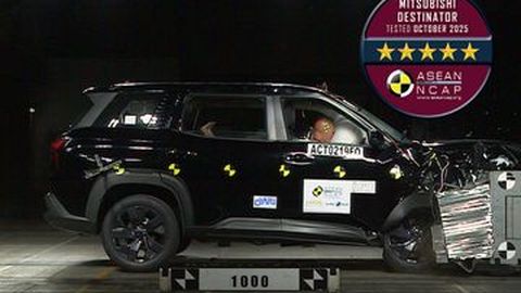 Sempurna! Mitsubishi Destinator Dapat Rating 5 Bintang Tes Tabrak ASEAN NCAP 2025