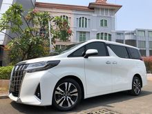2018 Toyota Alphard 2.5 G Van Wagon Reg.2019 Facelift White On Beige Mewah Pilot Seat Heater Seat 4Cam Sunroof PBD TDP.325JT