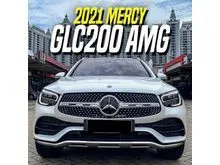2021 Mercedes-Benz GLC200 2.0 AMG Line SUV White on Black Mercy GLC 200 Putih