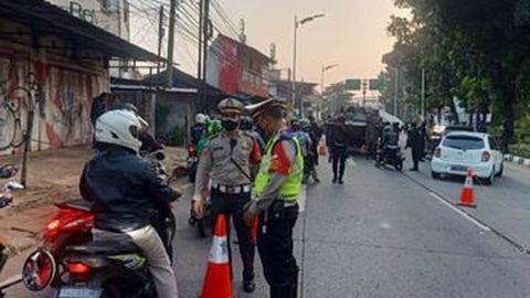Ini Cara Polisi Kurangi Kemacetan Jakarta Saat Penyekatan Jalan PPKM Darurat