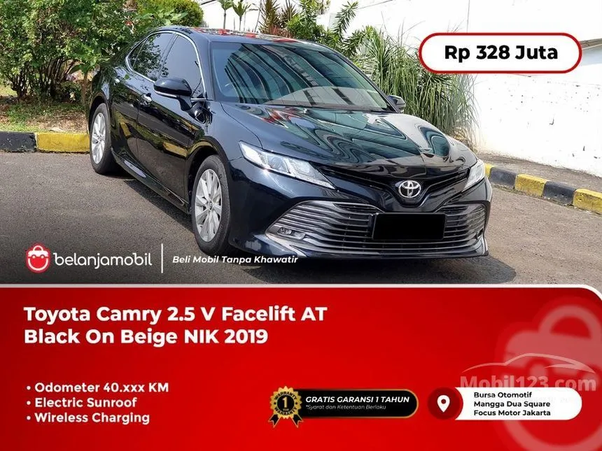 Jual Mobil Toyota Camry 2019 V 2.5 di DKI Jakarta Automatic Sedan Hitam Rp 328.000.000