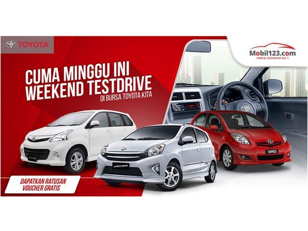 Ayo Test Drive Toyota dan Dapatkan Voucher Bensin