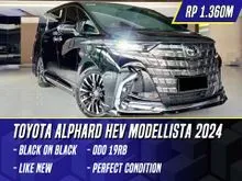 2024 Toyota Alphard 2.5 HEV Modelista MPV Modellista Hybrid Black Hitam