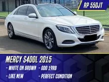 2015 Mercedes-Benz S400L 3.0 Exclusive Sedan White on Brown Putih Mercy S400 S 400 L 400L
