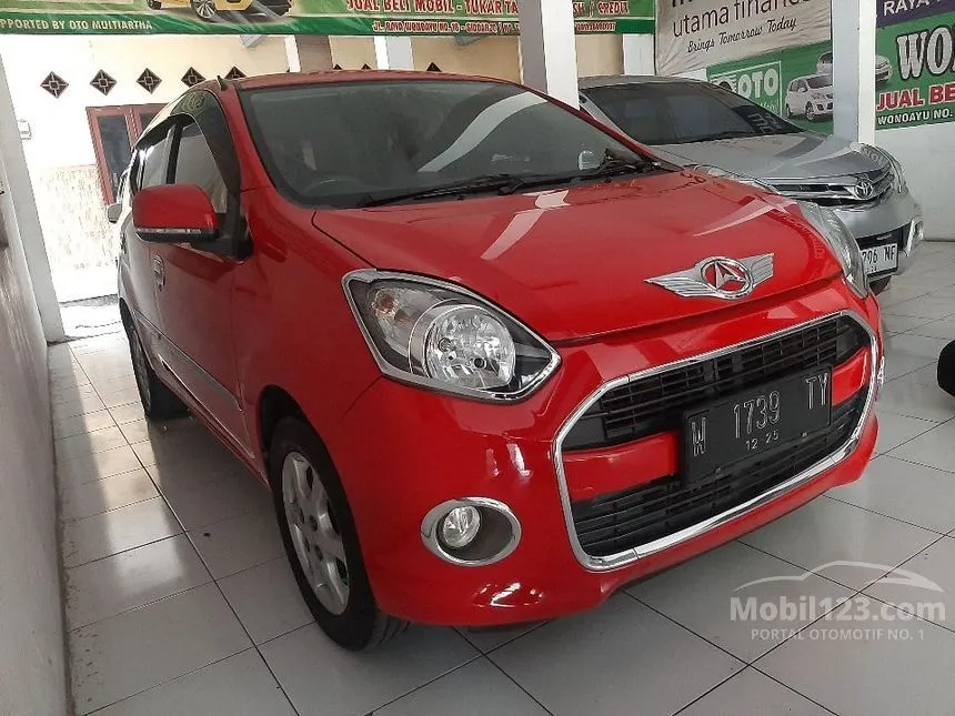 Jual Mobil Daihatsu Ayla 2015 X 1.0 di Jawa Timur Manual Hatchback Merah Rp 85.000.000