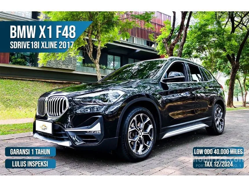 Jual Mobil BMW X1 2017 sDrive18i xLine 1.5 di Banten Automatic SUV Hitam Rp 305.000.000