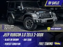 2015 Jeep Wrangler 3.0 Rubicon 2 Door SUV Black on Brown Hitam 3 Door