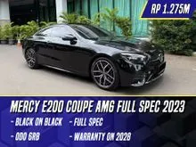 2023 Mercedes-Benz E200 2.0 AMG Line Coupe Black Hitam Mercy E 200