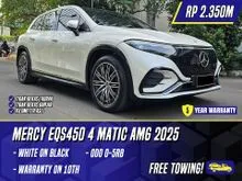 2025 Mercedes-Benz EQS450 0.0 AMG Line 4MATIC SUV White on Black Putih Mercy EQS 450