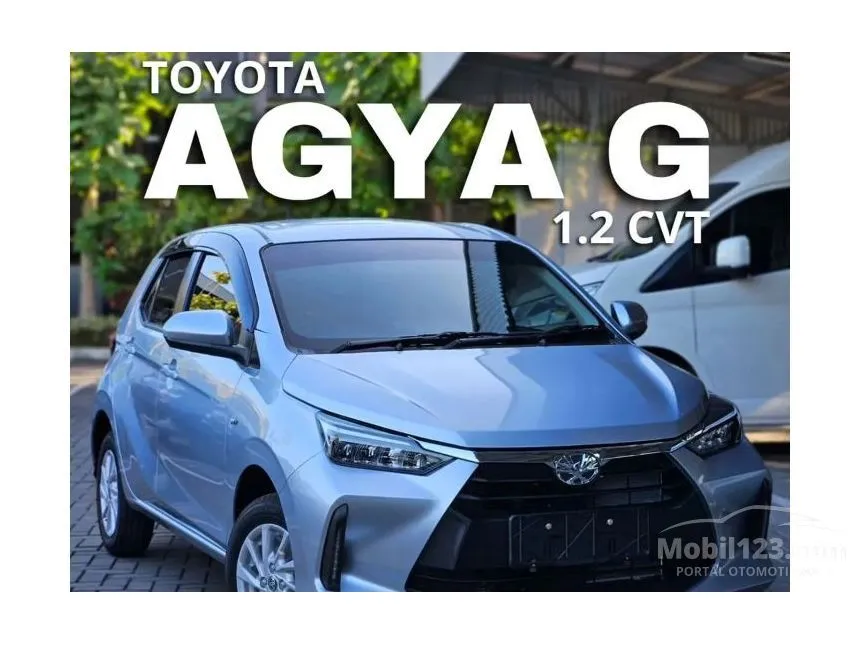 Jual Mobil Toyota Agya 2024 G 1.2 di Banten Automatic Hatchback Silver Rp 175.400.000